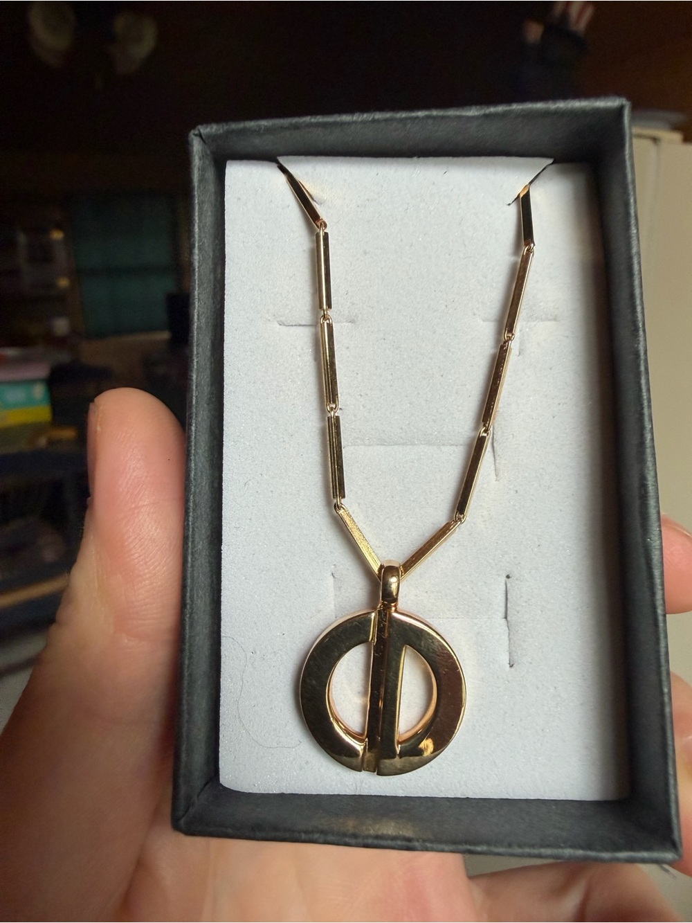 Rare Christian Dior gold necklace